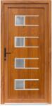 Bastion Usa intrare PVC Efraim, 5 camere izolare, 980x2000 mm, deschidere stanga privit din interior, stejar auriu