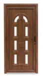 Bastion Usa intrare PVC Magnolia, 980x2000, deschidere dreapta privit din interior, culoare nuc pe ambele fete
