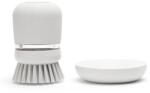 Brabantia Perie pentru spălat vase, cu dozator, gri deschis, Brabantia (BRAB302640)
