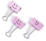 Rapesco Bindercsipesz, 19mm, "Fun", RAPESCO, világos rózsaszín, 20db/bliszt (1349) - nyomtassingyen