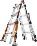 Little Giant Ladder Телескопична алуминиева стълба Little Giant Conquest 2.0 PRO M17, с обезопасителни релси, 4x4 стъпала (16337EN-018)