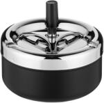 Angelo pörgős vihar hamutartó - 13 cm - fekete/króm (A-400270)