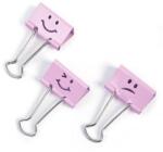 Rapesco Bindercsipesz, 19mm, "Fun", RAPESCO, világos rózsaszín, 20db/bliszt (1349)