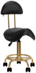 BeautyOne 6001-G háttámlás kozmetikai nyeregszék Szín: fekete