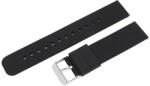  Műanyag okosóra szíj, gyorskioldós, fekete színű, normál hossz, 18mm (9328-8)