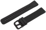  Műanyag okosóra szíj, gyorskioldós, fekete színű, normál hossz, 18mm (9318-8)