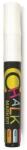 FlexOffice Krétamarker, 2, 5 mm, FLEXOFFICE "Chalkmarker", fehér (FOCM01F) - tintasziget