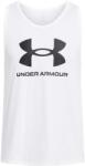 Under Armour Férfi funkcionális ujj nélküli pólók Under Armour SPORTSTYLE LOGO TANK fehér 1382883-100 - S