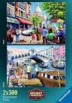 Ravensburger - Nyaralási emlékek 1. - 2x500 500 darabos kirakó (12001272)
