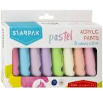 Starpak akrilfesték készlet - 8x25 ml - pasztell színek (IMO-SP-484978)