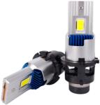 LEDtech D4S LED izzó CANBUS 6500K Jégfehér - Hideg fehér 5590 CSP LED autóba - D SERIES M60 6000 lm - 2db-os készlet ✔️ (D4S-LED-M60)