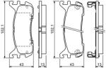 Bosch Fékbetét készlet BOSCH 0 986 494 341 for MAZDA, MITSUBISHI, NISSAN (0 986 494 341)