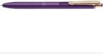 Zebra Zseléstoll 0, 5mm, exkluzív gravírozható lila fém test, új klipsz Zebra Grand Sarasa, írásszín kék (58880) - papirtar