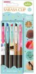 Zebra Zseléstoll, 0, 33 mm, nyomógombos, ZEBRA "Sarasa Clip Ice Cream", 5 különböző szín (TZ82756) - papirtar
