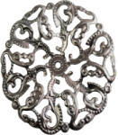  Fém díszítőelem, kerek 4, 5cm 10/cs 29990 (29990)