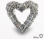  Vastag szívkoszorú szürke 28*33*7 - papelito