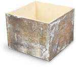  Dekoláda szürkésbarna koptatott kocka 16x16cm - papelito