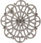  Fém díszítőelem, kerek 3cm 10/cs 29959 (29959)