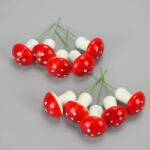 Papelito Gomba pick 5cm 10db/cs - természetes dekorációhoz és koszorúhoz