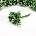  Bogyós mini csokor / virágbibe, 9cm - Zöld 7591A