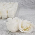  Illatos szappanrózsafej fehér 81db/dob - papelito