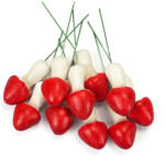  Erdei gomba - piros 5, 3*2, 5cm 5db/csomag