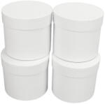  Papírdoboz henger fehér 13*12cm 4db/csomag