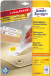 AVERY Etikett címke, 45, 7 x21, 2mm, univerzális visszaszedhető, 48 címke/ív, 25 ív/doboz, Avery fehér (L4736REV-25) - officefirst