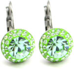 APHRODITÉ kapcsos fülbevaló (chrysolite halványzöld 12 mm-es) (2025022004)