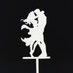  7683 23 Esküvői tortadísz fehér - kosarbolt