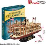  3D puzzle: Mississippi gőzhajó CubicFun 3D hajó makettek