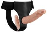 LyBaile Wearable Harness Strap on Double Ended Realistic Dildo (18cm- 15cm) Dildo