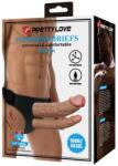 Pretty Love Keaven Harness Briefs with Double Dildos