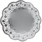 WIMEX Dekoratív csipke (PAP/ALU) kerek ezüst Ø32cm [4 db]