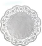 WIMEX Dekoratív csipke (PAP) kerek fehér Ø36cm [100 db]