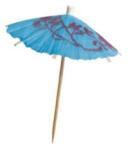 WIMEX Esernyő (fa FSC 100%/PAP) színmix Ø10 x 10 cm [6 db]