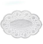 WIMEX Dekoratív csipke (PAP) ovális fehér 50 x 37 cm [100 db]