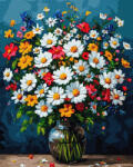 iPicasso Set pictura pe numere, cu sasiu, Buchet plin de lumina, 40x50 cm (PC40501312)