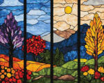 iPicasso Set pictura pe numere, cu sasiu, Schimbarea luminii, 40x50 cm (PC40501472)