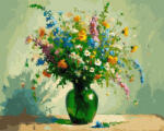 iPicasso Set pictura pe numere, cu sasiu, Acorduri verzi, 40x50 cm (PC40501403)