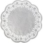 WIMEX Dekoratív csipke (PAP) kerek fehér Ø40cm [100 db]