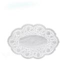 WIMEX Dekoratív csipke (PAP) ovális fehér 18 x 13 cm [500 db]