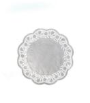 WIMEX Dekoratív csipke (PAP) kerek fehér Ø14cm [100 db]