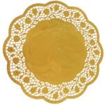 WIMEX Dekoratív csipke (PAP/ALU) kerek arany Ø32cm [4 db]