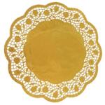 WIMEX Dekoratív csipke (PAP/ALU) kerek arany Ø30cm [4 db]