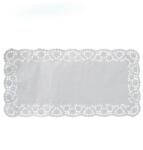 WIMEX Dekoratív csipke (PAP) négyzet fehér 38 x 25 cm [6 db]