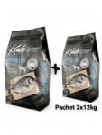 Kudo Adult Mediu-Maxi - Hrana uscata, presata la rece - Peste - 12kg (Pachet2x12kg-5565)