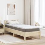 vidaXL Кокосов Топпер Бяло 80 x 200 cm Жакардова материя (4106391)