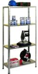 Hobbytools. ro Raft metalic depozitare cu 4 polite zincate 1000x400x1800 mm max. 65 kg/polita, montaj rapid cu cleme (HOBH5120811) Raft