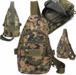 Malatec Taktikai katonai válltáska 2 belső zsebbel, vízálló, Minecraft szín